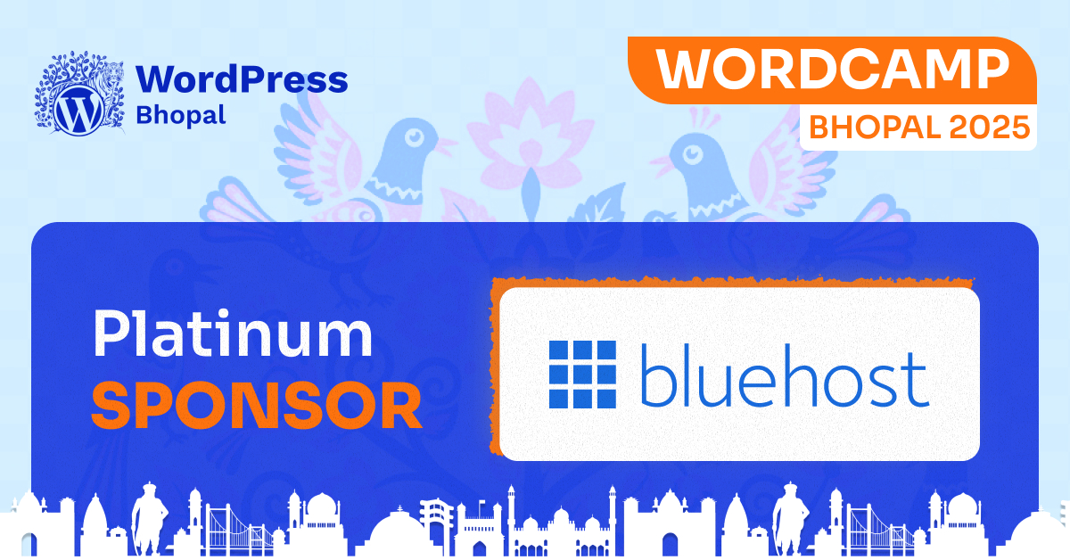 Thank you Bluehost For Joining us as a Platinum Sponsor! 